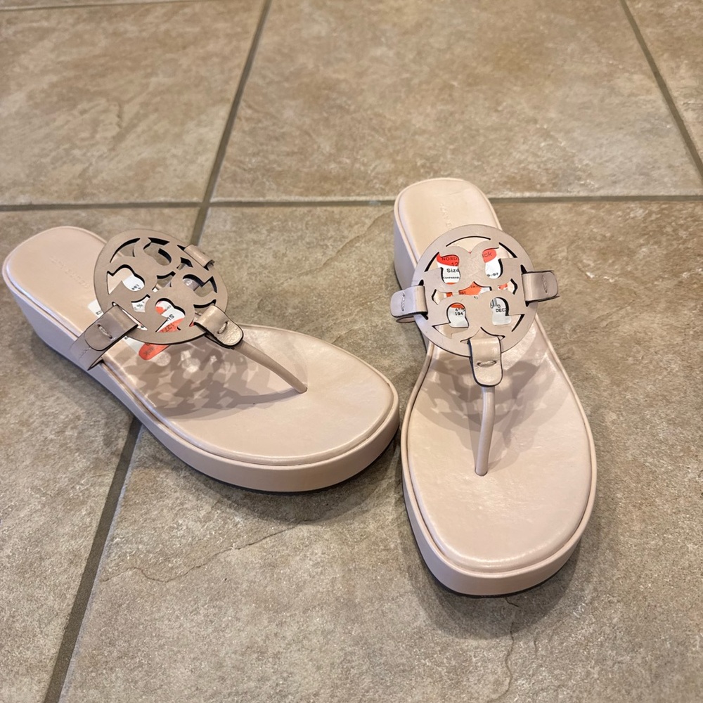 Tory Burch Miller Platform Wedge Flip Flop